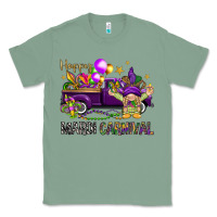 Sage Happy Mardi carnival with truck Classic Tee - HowdyJamesFarm