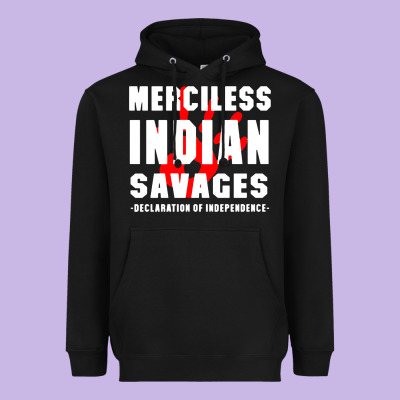 Merciless Indian Savages Heavyweight Hoodie Designed By Artisfamous