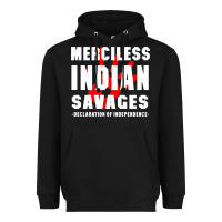 Black merciless indian savages Heavyweight Hoodie - artisFamous