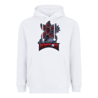 White hawkins demodogs Heavyweight Hoodie - artisFamous