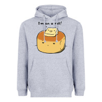 Heather Grey i'm on a roll! Heavyweight Hoodie - artisFamous