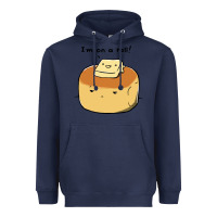 Navy i'm on a roll! Heavyweight Hoodie - artisFamous