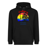Black weekapaug, rhode island sunset Heavyweight Hoodie - artisFamous