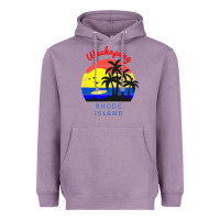 Lavender weekapaug, rhode island sunset Heavyweight Hoodie - artisFamous