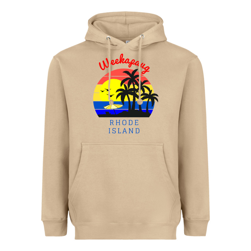 Weekapaug, Rhode Island Sunset Heavyweight Hoodie by artisFamous | Teevron