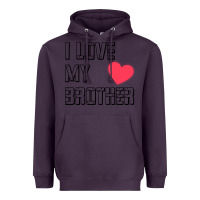 Plum i love my brother, brothers day , brother sister  love Heavyweight Hoodie - artisFamous