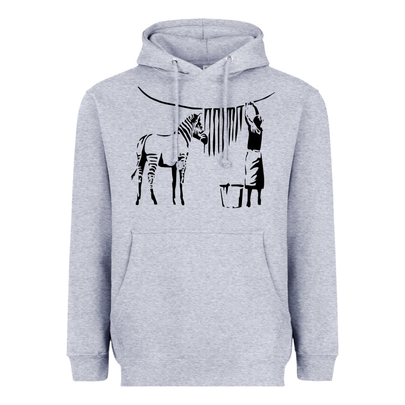 Banksy Zebra Heavyweight Hoodie by artisFamous | Teevron