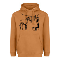 Meerkat Banksy Zebra Heavyweight Hoodie - artisFamous