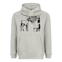 Moon Dust Banksy Zebra Heavyweight Hoodie - artisFamous