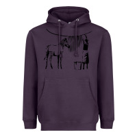 Plum Banksy Zebra Heavyweight Hoodie - artisFamous