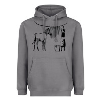 Storm Banksy Zebra Heavyweight Hoodie - artisFamous