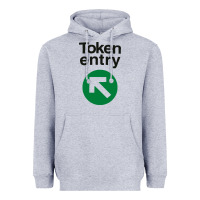 Heather Grey token entry Heavyweight Hoodie - artisFamous