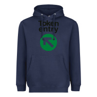 Navy token entry Heavyweight Hoodie - artisFamous
