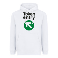 White token entry Heavyweight Hoodie - artisFamous
