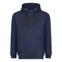Navy goodvibes shaka Heavyweight Hoodie - artisFamous