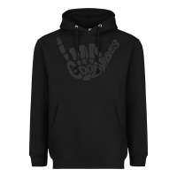 Black goodvibes shaka Heavyweight Hoodie - artisFamous