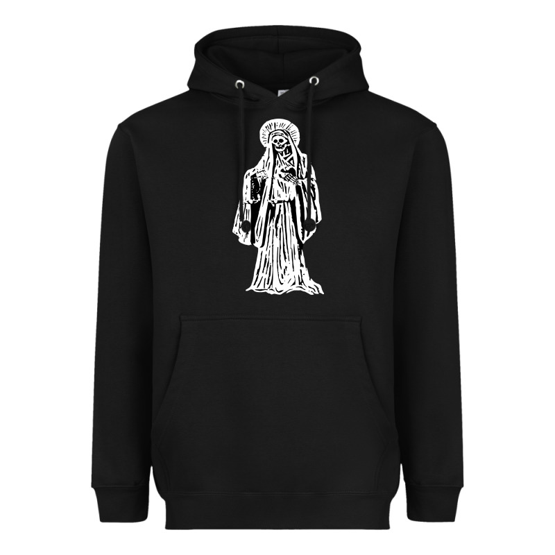 Santa Muerte Blanca Heavyweight Hoodie by artisFamous | Teevron