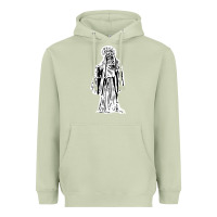 Matcha santa muerte blanca Heavyweight Hoodie - artisFamous