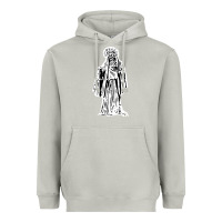 Moon Dust santa muerte blanca Heavyweight Hoodie - artisFamous