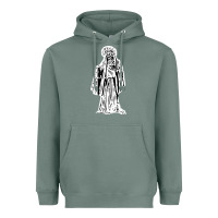 Sage santa muerte blanca Heavyweight Hoodie - artisFamous