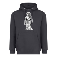 Smoke santa muerte blanca Heavyweight Hoodie - artisFamous