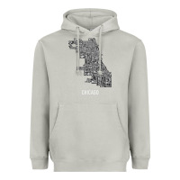 Moon Dust chicago typography neighborhood map Heavyweight Hoodie - artisFamous