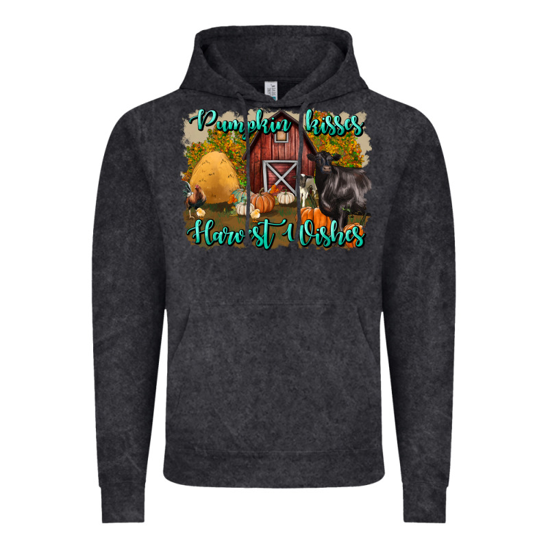 Pumpkin Kisses Harvest Wishes Vintage Hoodie by BundleAndBundleShop | Teevron