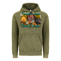 Vintage Olive pumpkin kisses harvest wishes Vintage Hoodie - BundleAndBundleShop