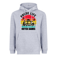Heather Grey car pogue life outer banks Heavyweight Hoodie - artisFamous