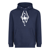 Navy skyrim elder Heavyweight Hoodie - artisFamous