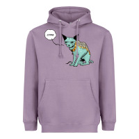 Lavender lying cat Heavyweight Hoodie - artisFamous