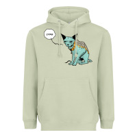 Matcha lying cat Heavyweight Hoodie - artisFamous