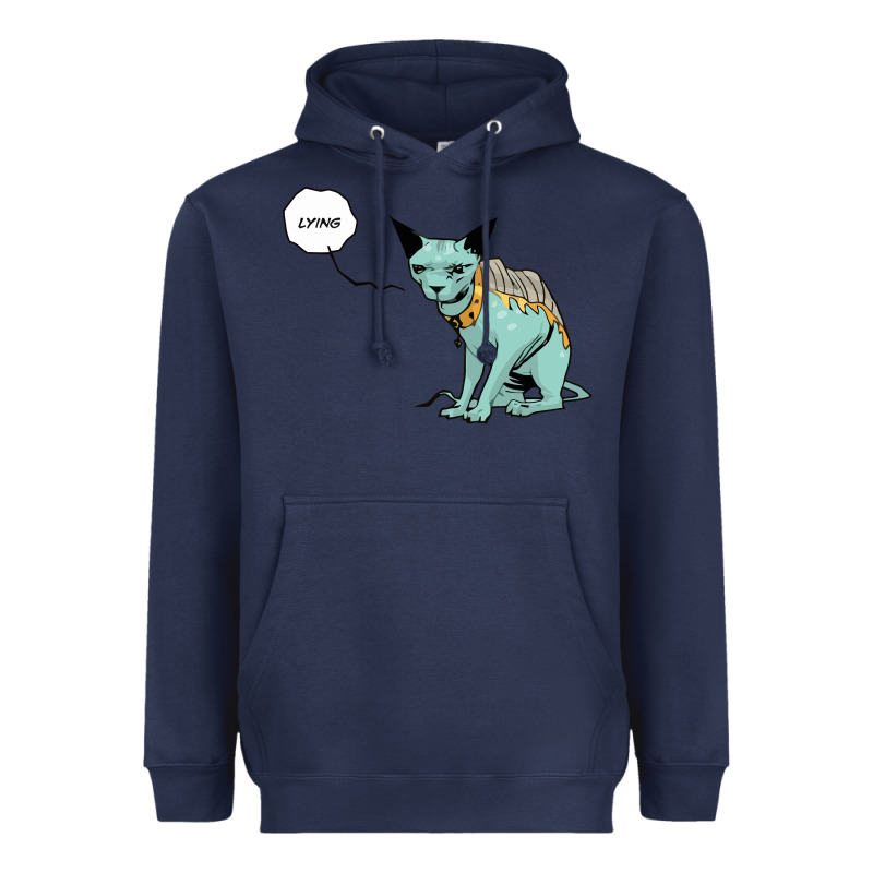 Lying Cat Heavyweight Hoodie by artisFamous | Teevron