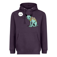 Plum lying cat Heavyweight Hoodie - artisFamous