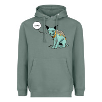 Sage lying cat Heavyweight Hoodie - artisFamous