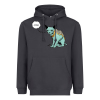 Smoke lying cat Heavyweight Hoodie - artisFamous