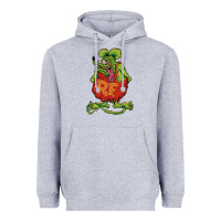 Heather Grey classic rat fink Heavyweight Hoodie - artisFamous