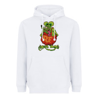 White classic rat fink Heavyweight Hoodie - artisFamous