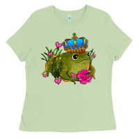 Matcha valentines day frog prince olivia Ladies Tee - OliviaCreatesArt