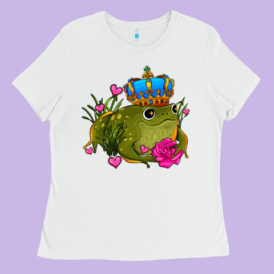 Valentines Day Frog Prince Olivia Ladies Tee Designed By Oliviacreatesart