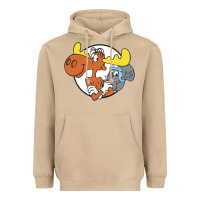 Mushroom Vintage Rocky And Bullwinkle Heavyweight Hoodie - artisFamous