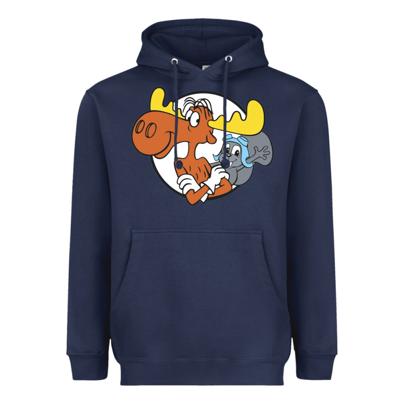 Vintage Rocky And Bullwinkle Heavyweight Hoodie by artisFamous | Teevron
