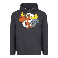 Smoke Vintage Rocky And Bullwinkle Heavyweight Hoodie - artisFamous