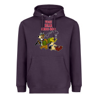 Plum yogi bear & boo boo Heavyweight Hoodie - artisFamous
