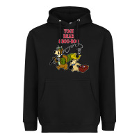 Black yogi bear & boo boo Heavyweight Hoodie - artisFamous