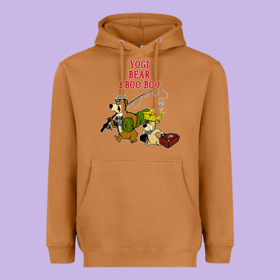 Yogi Bear & Boo Boo Heavyweight Hoodie Designed By Artisfamous