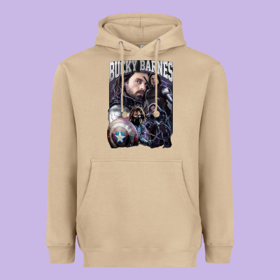 Bucky Barnes A Hero Heavyweight Hoodie Designed By Artisfamous