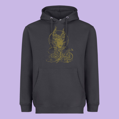 Sleeping Beauty Maleficent Crow Branchesy Heavyweight Hoodie Designed By Artisfamous