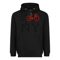 Black i bike ny funny bike Heavyweight Hoodie - artisFamous