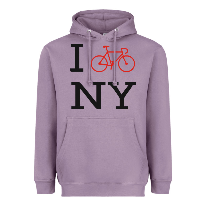 I Bike Ny Funny Bike Heavyweight Hoodie by artisFamous | Teevron